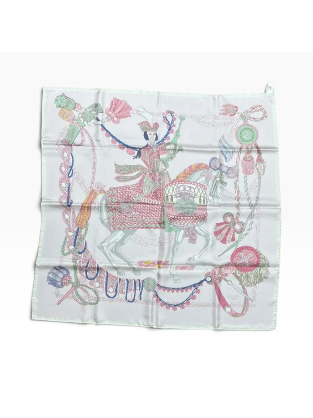 HERMES Silk Scarf 